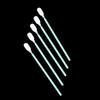 100 st för Epson Dx4 Dx5 Dx7 Tx800 Xp600 Print Head Clean Swab Stick