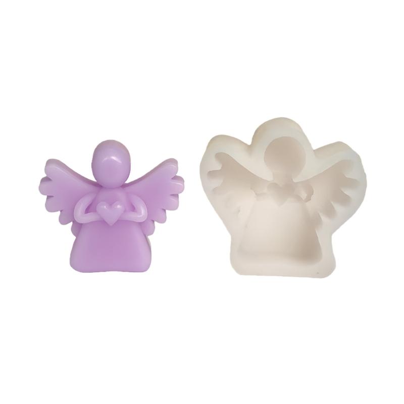 

Silicone Candle Making Molds,Blessing Angel Epoxy Casting Mold for Aromatherapys Candle Making Home Art Crafts Decors 1