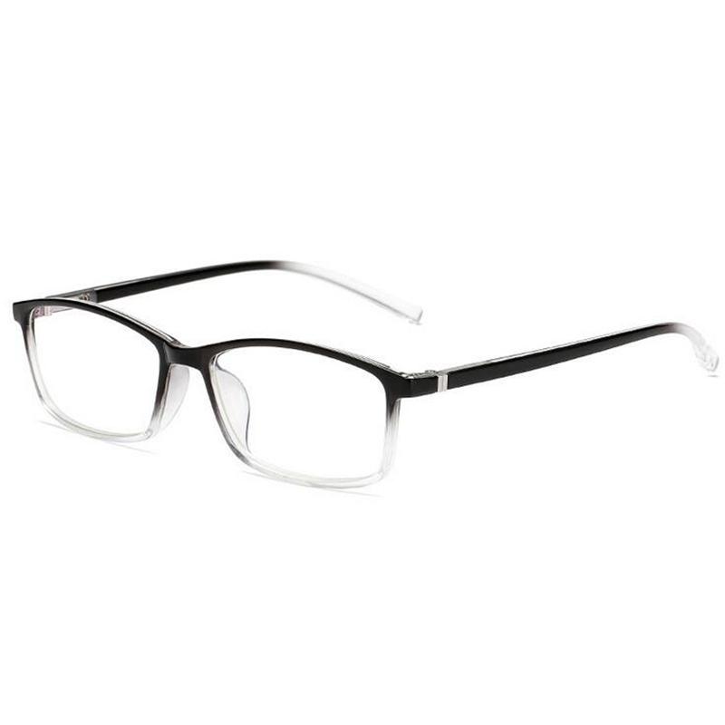 

1.56 Aspherical Lens Prescription Eyeglasses Women Men TR90 Square Clear Mirror Customize OpticalGlasses Transparent Black FrameDesign W139523WW-0