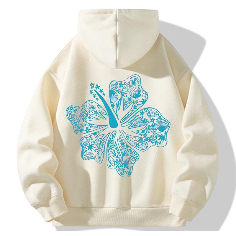 Unisex American Graffiti Print Hooded Sweatshirt