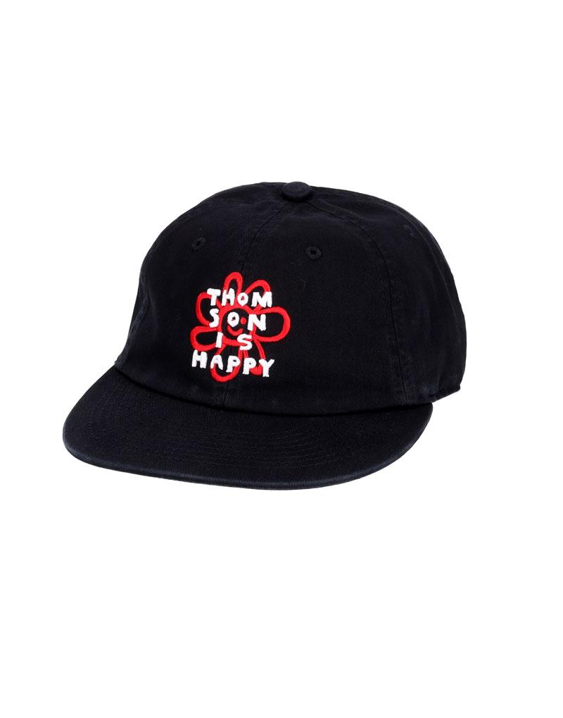OURPOCKETS Thompson Village Happy Flower Signature Camper Cap (Black)