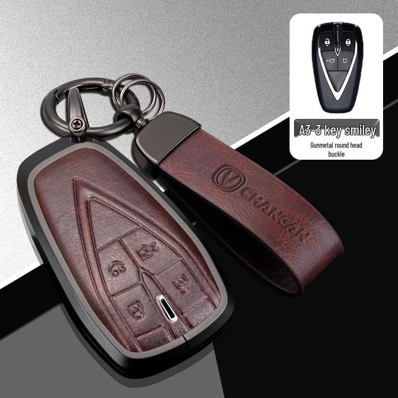 Changan Car Key Cover for Third Gen CS75 Plus, Yidong Plus, CS55, and CS35 Plus