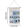Wall Mounted Storage Bag Over Door Hangable Organizer Multi Pockets Creative Dormitory Storage Pocket For Hair Accessories