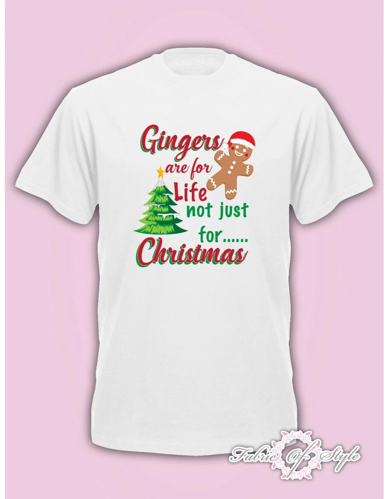 Gingers Are For Life Not Just For Christmas Funny Mens T- Shirt White 2XL