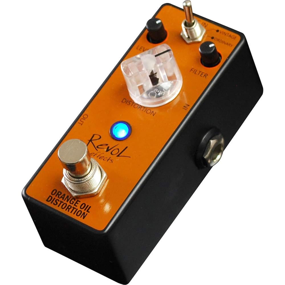 Revol Effects EDS-01 REVOL EFFECTS EFFECTOR DISTORTION ORANGE OIL DISTORTION