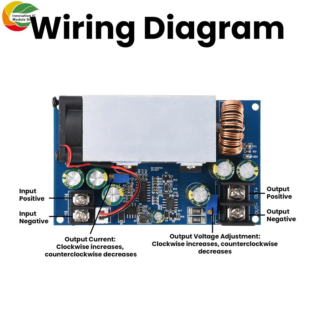 DC-DC Buck Converter Module 12-75V to 2.5-60V Step Down Voltage Regulator Constant Current Power Supply