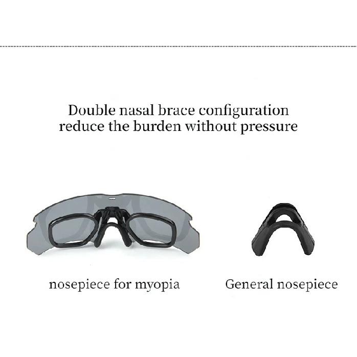 New Polarized Tactical Goggles 3 Lens Set Climbing Glasses Outdoor Sports Windproof Dustproof Safety Protective Glasses Eyewear