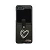Pearl Water Diamond Love Phone Case for Samsung ZFold6 Flip Fold Flip 4 Handchain P50pocket