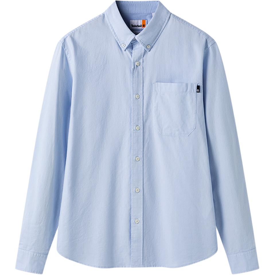 

Timberland Breathable Outdoor Fashion Long Sleeve Shirt Men shirts Sky-Blue A6AWM-B02 M