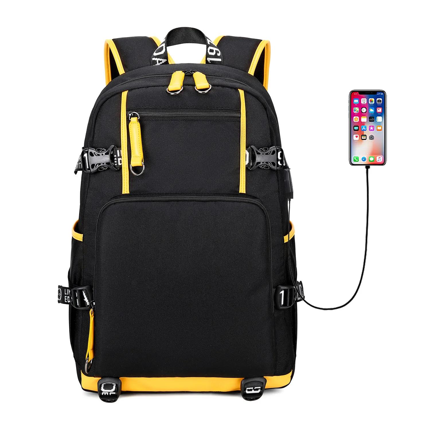 Mode Tiener Schoolrugzak Dames Heren Laptop Reistas Grote Waterdichte Multifunctionele USB-oplaadbare Rugzak Mochila