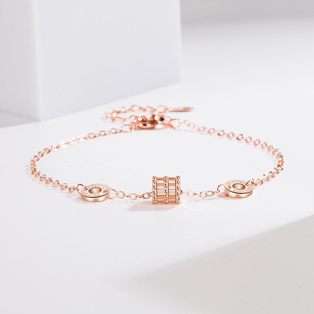 

Элегантный модный браслет для женщин, индивидуальный модный тренд, небольшой круг, простой браслет для рук