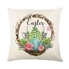 Home Nordic Easter Bunny Pillow Cover Sofa Pillow Bedside Pillow Cover Linen Pillow Cover