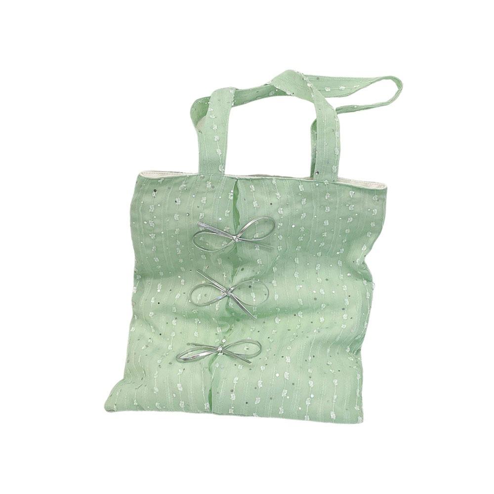 Modische Bogen-Tragetasche Süße Aufdruck-Umhängetasche Lässige Crossbody-Tasche mit großem Fassungsvermögen für Damen