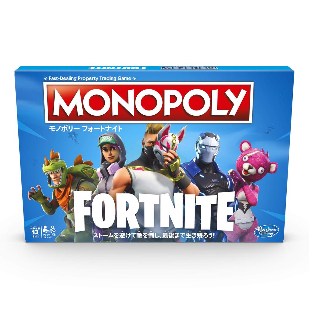 Hasbro Monopoly Fortnite Edition Board Game, Japanese Version, Includes Japanese Instructions, Ages 13 and Up, E6603, Authentic