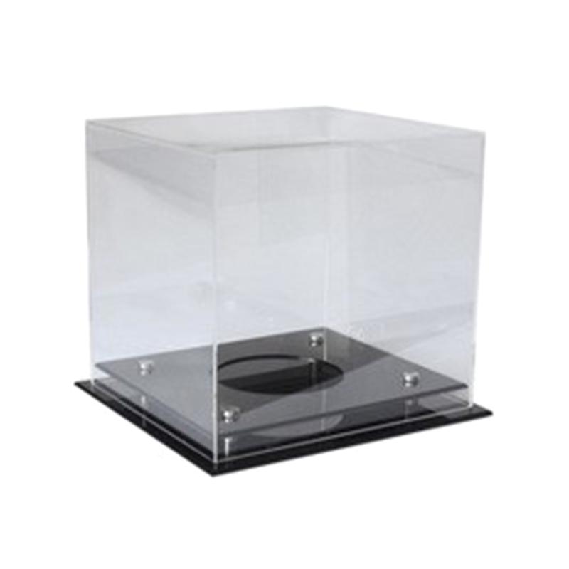 Clear Baseball Display Case Acrylic Baseball Display Stand Square Storage Box Memorabilia Showcase Display Protector 1