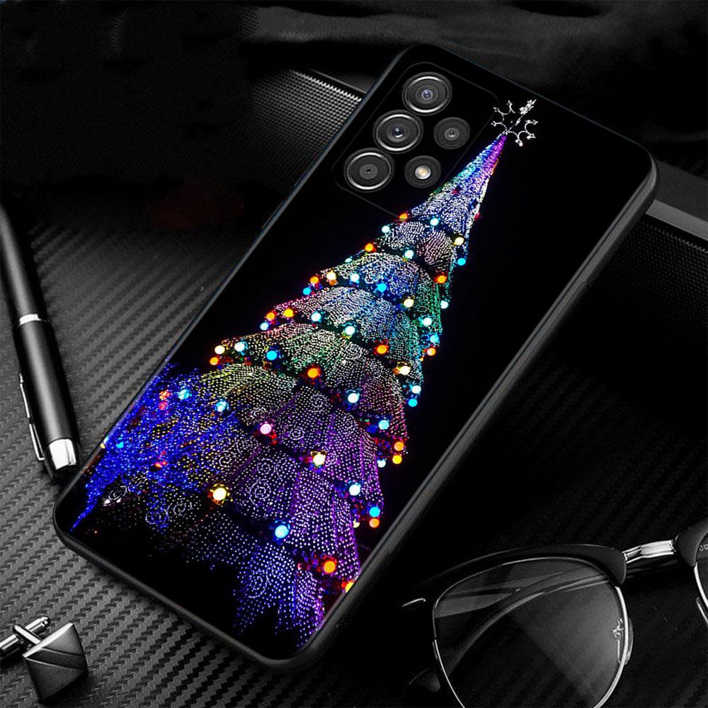 Phone Case For Samsung A52s A73 A72 A53 A33 A32 A22 A13 A02s A21s A12 A31 A91 A51 A71 A41 A23 A11 Merry Christmas Tree Deer