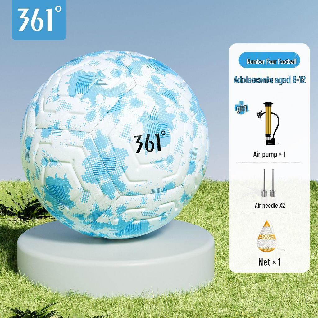 361 Degrees Seamless Junior High School Football: Explosion-Proof, Super Soft, Hot Melt Bonded Training Ball for Primary & Secondary Schools.