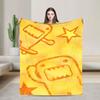 Domo Kun Blankets Lightweight Thin Flannel Cute Gift Throw Blankets Bedspreads
