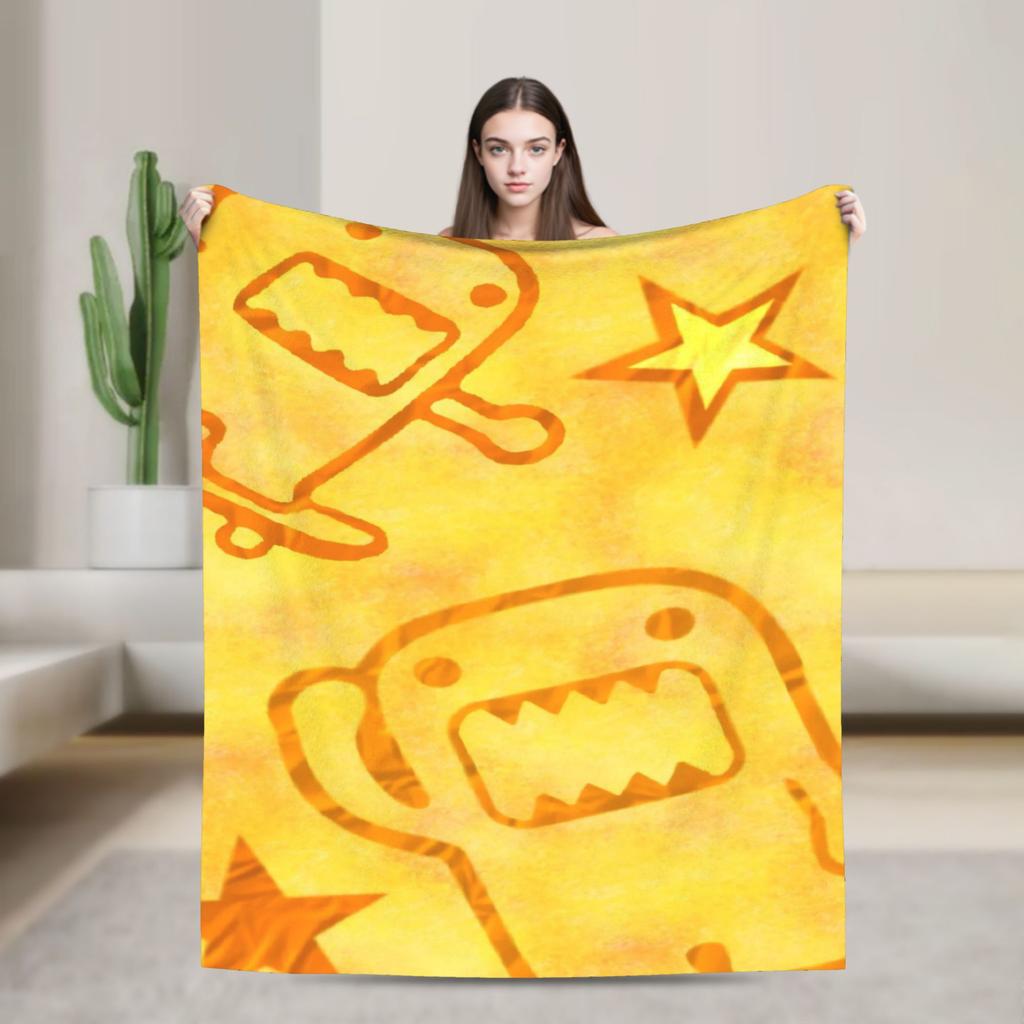 Domo Kun Accessories Blanket Soft Fleece Throw Blankets Comfortable Bedding Throws