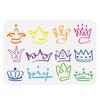 Plastic Hollow Out Drawing Painting Stencils Templates, for Painting on Scrapbook Fabric Tiles Floor Furniture Wood, Crown, 29.7x21cm