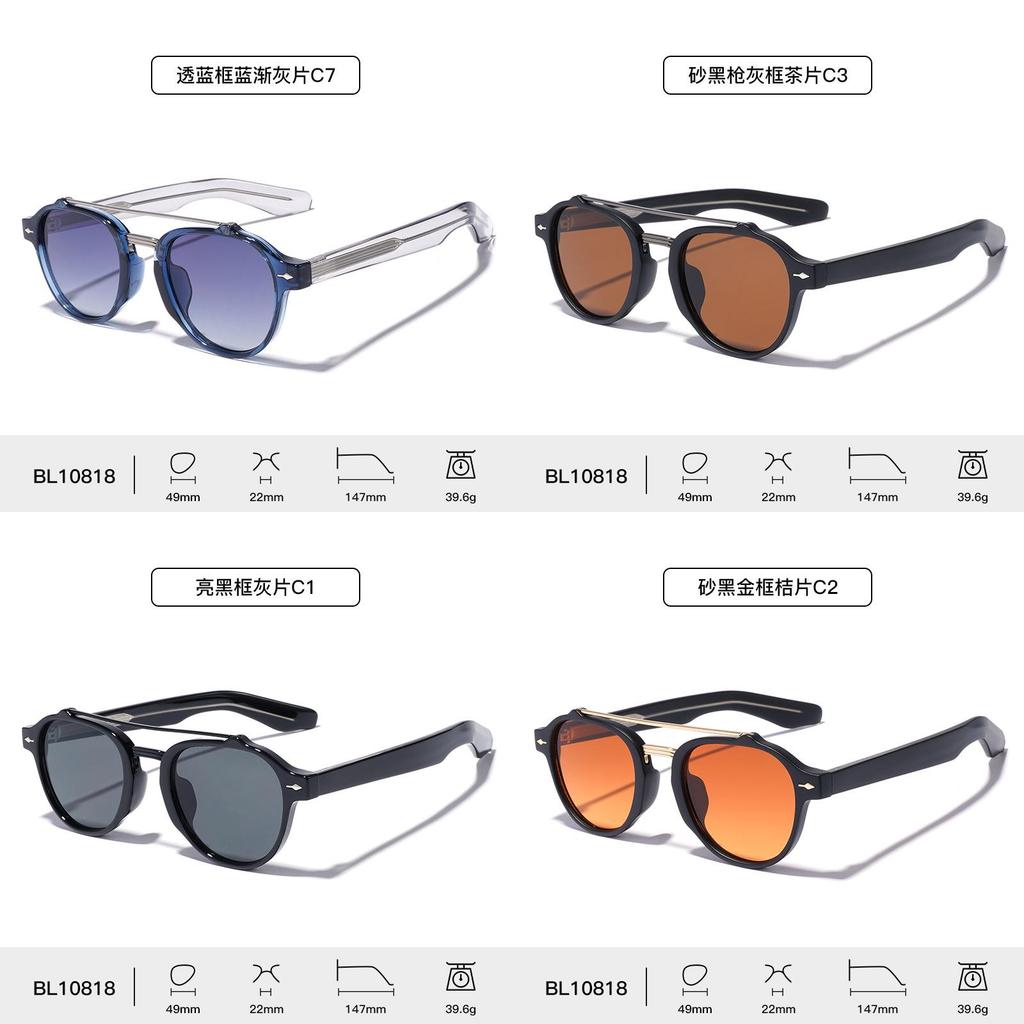 Vintage Pilot Style Sunglasses Men Uv400 Sun Protective Glasses For Riding And Parties