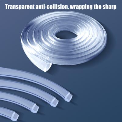 300CM U-förmiger transparenter Tischkantenschutz zuschneidbar Glaskantenschutz Antikollisionsstreifen Schränke Möbel Ecke Klarer Schutz Stoßstange