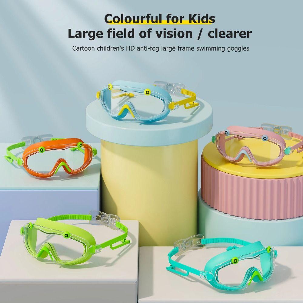 Waterproof Children Swim Glasses Soft Silicone Swimming Eyewear for Kids Learning Swimming