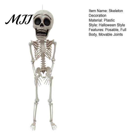 Skeleton with Jointed Limbs Halloween Posable Decoration, 41 Inch Full Body Hanging Human for Movable Joints Party Yard Garden Porch Lawn Haunted