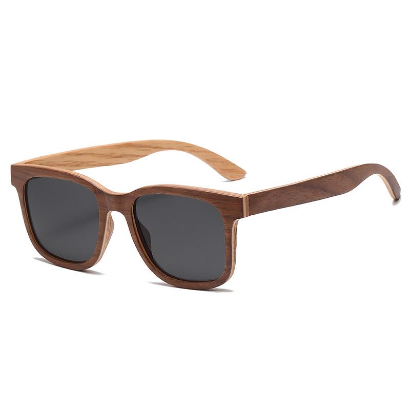 XUEDIAO Men Fashion Driving Anti Glare Wood Polarized Sun Glasses Custom Logo UV400 Skateboard Wooden Sunglasses Women