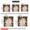 2D flat printing 2pcs Merry Christmas Curtains Stars and pine branches Versatile Fabric Without Electricity Family Party Perfect