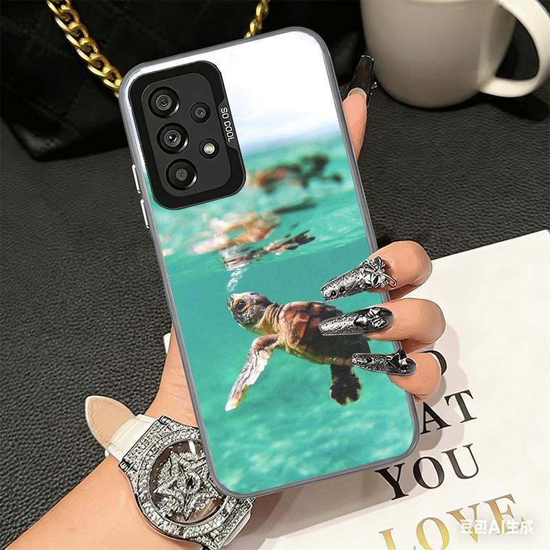 Summer Sea Turtle Cute Soft Phone Case for Samsung A17 A16 A15 A14 A13 A57 A56 A55 A54 A53 A37 A36 A35 A34 A33 A26 A25 A24 A23 A