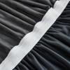 Velvet Jacquard Flower Grid Armless Sofa Cover Washable Elastic Slipcover Fitted Couch Bed Cover With Skirt