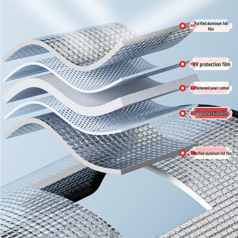 Magnetic Aluminum Foil Blackout Sunshade for Windows and Sunrooms