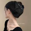 French Hepburn Style High-end Satin Triangular Claw Clip, Retro Style, Simple and Versatile Updo Shark Clip