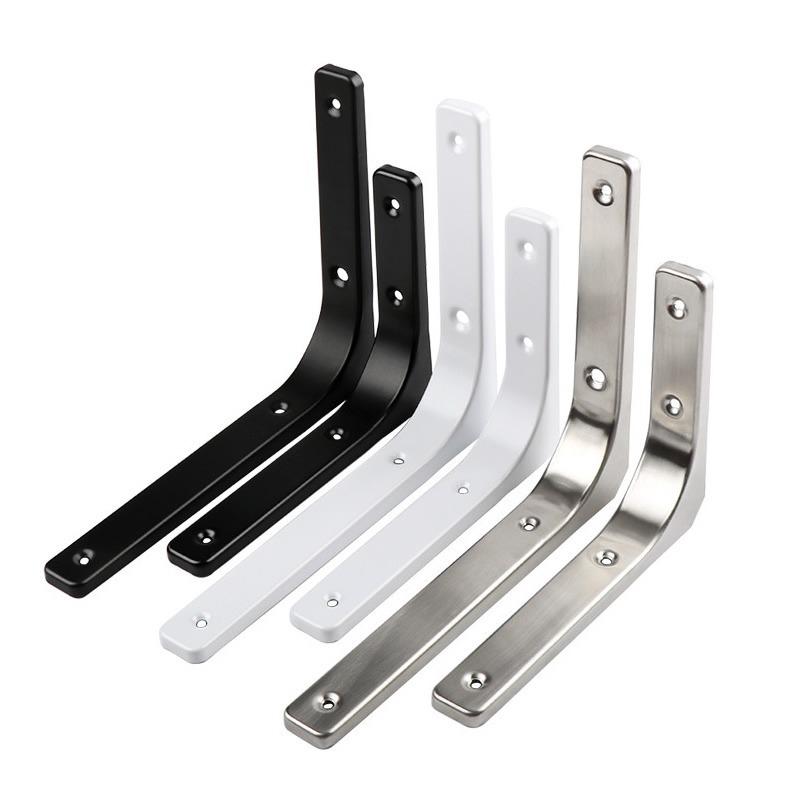 Stainless Steel Curved Wall-Mounted Triangular Shelf Bracket