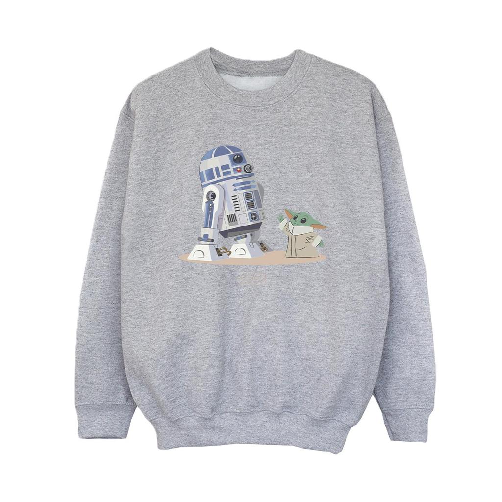 STAR WARS Jungen The Mandalorian R2D2 und Grogu Sweatshirt