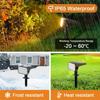Solar Spot Lights Outdoor Color Changing 7 Modes Christmas IP65 Waterproof Landscape Spotlights Dusk To Dawn For Patio Garden