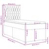 Box Spring Bed with Mattress Taupe 80 x 200 cm Fabric