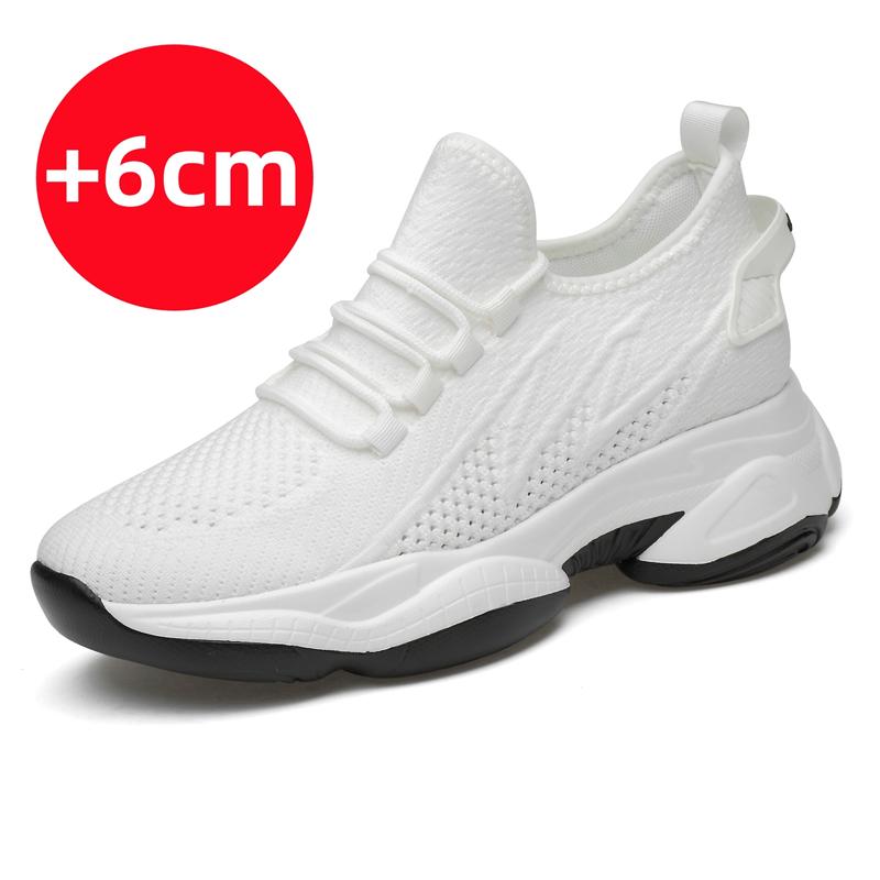 Fashion Summer Sneakers Men Elevator Shoes Height Increasing Shoes for Man Insoles 6CM Hidden Heels Sports Inner Heightening Shoes