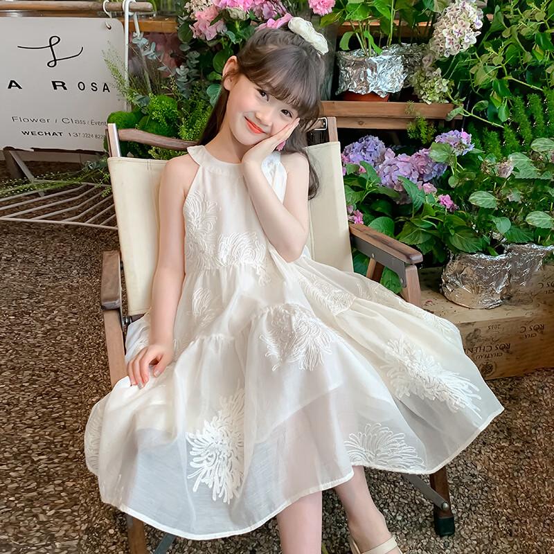 Girls  2026 Summer Princess Suspender Dress 140