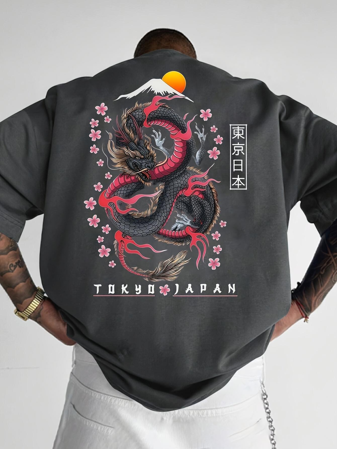 

2025 Trendy Creative Printed T-shirt Men s Summer Breathable Top Outdoor Pure Cotton Round Neck Large Size Short Sleeve 4XL