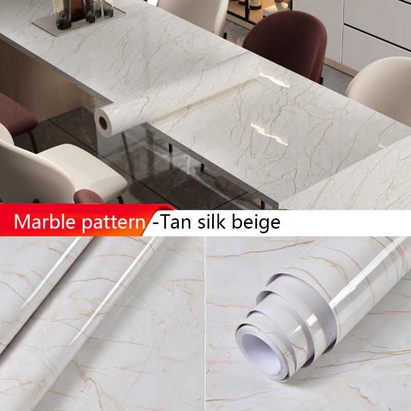 1ks Vodotěsné samolepky na zeď proměňte svůj mramorový vzor – odolné proti oleji, samolepicí a perfektní pro renovaci koupelen a nábytku v kuchyni!