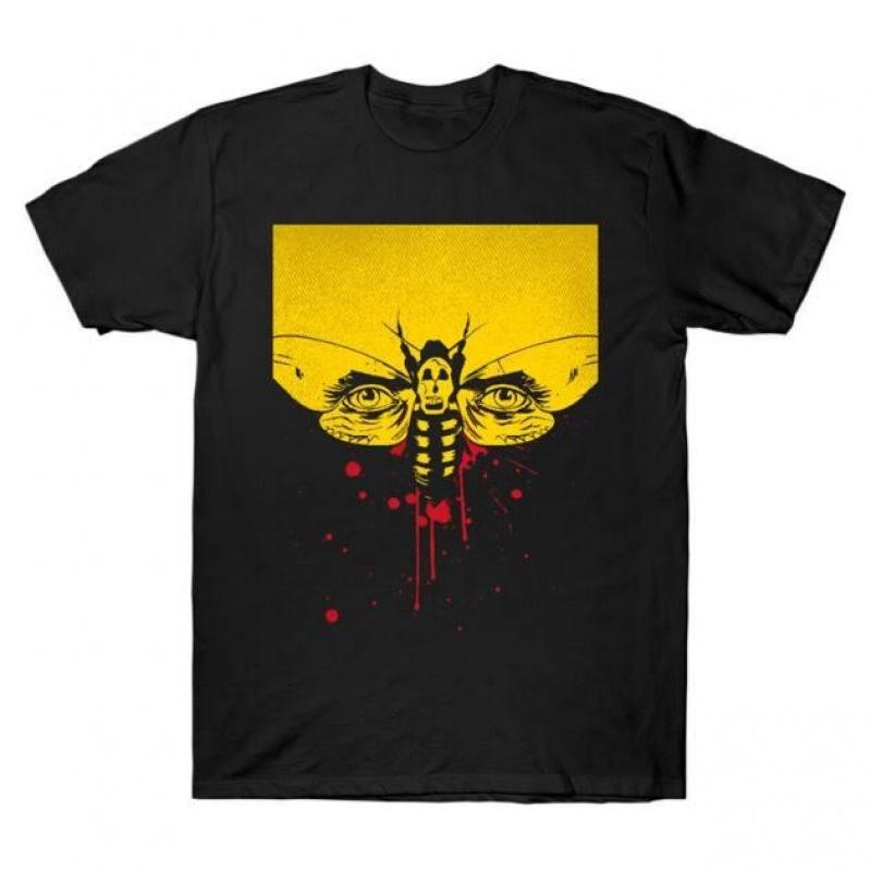 0426 Silence of the Lambs Horror Movie Hannibal Gift T Shirt Scary Cannibal Graphic Clothes 100 Cotton All Size Tee S6XL