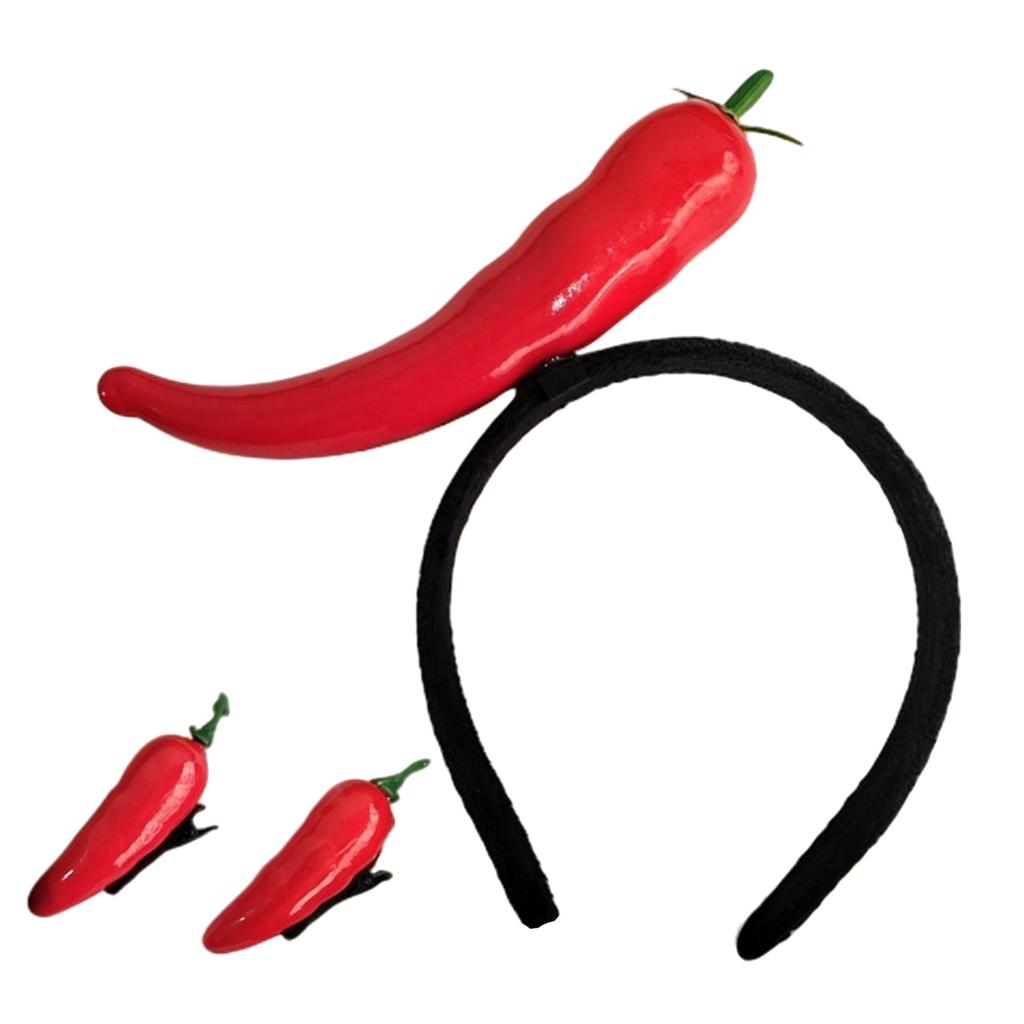 Szimulált Gyümölcs Zöldség Hajkarika Vicces Születésnapi Cosplay Halloween Fejdísz Női Divat Hajkiegészítők
