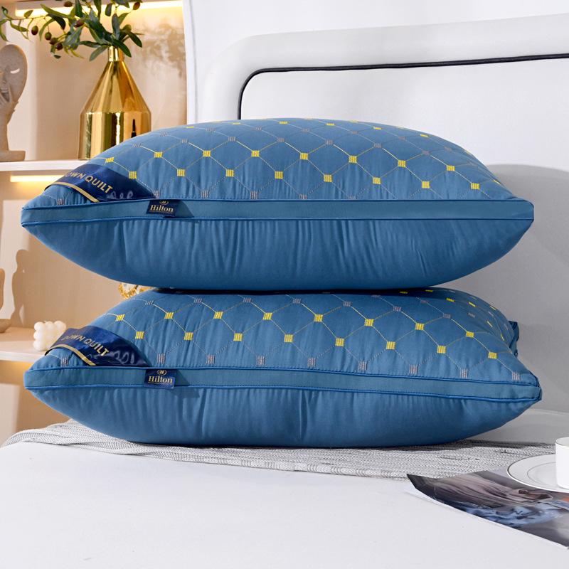 

Feather Velvet Hotel-Style Floral Star Pillow 48*74cm - Low Pillow