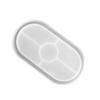 DIY Oval Mould Soft Flexible Jewelry Tray Mold for Office Home Decoration