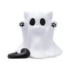 Yousheng Halloween Ghost Cat Statue Cute Mini Cat Figurine Cartoon Desk Ornament for Home Office Tabletop Shelf Decor