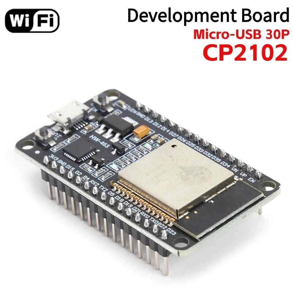 ESP32 30P Development Board WiFi+Bluetooth Module Ultra-Low Power Consumption Dual Core 30Pin ESP32-WROOM-32S 32D CP2102/CH340C