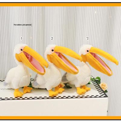 Adorable Pelican Plush Toy - Big Beak Water Bird Zoo Souvenir for Children