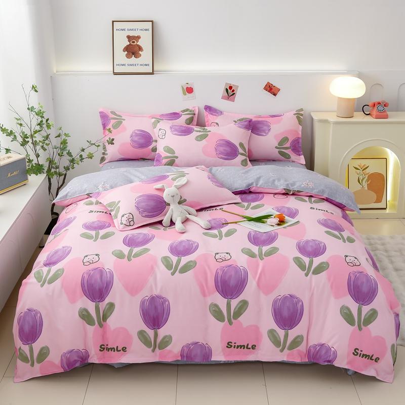 Chinoiserie Floral Bedding Set Duvet Cover Sheet Pillow Cases Single Full King Bed Linen Set